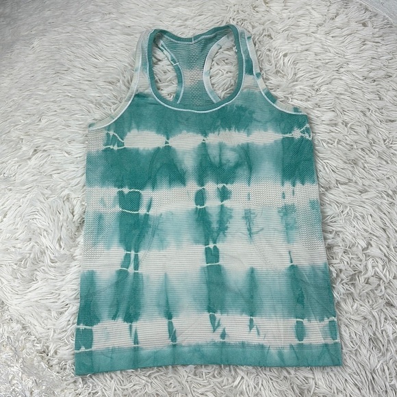 Lululemon Swiftly Tech Racerback Heathered Tranquil Blue - Picture 1 of 5